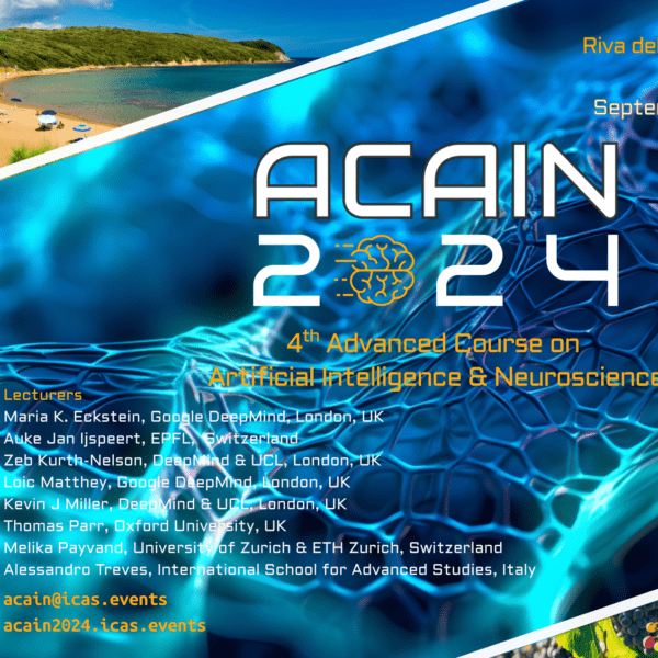 4th Advanced Course on Artificial Intelligence & Neuroscience – ACAIN 2024