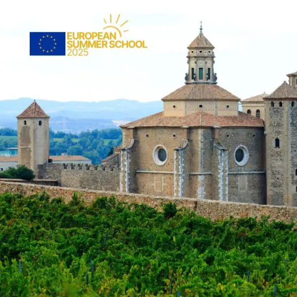 Facade of the historic Poblet Monastery, the iconic venue for the European Summer School 2025.